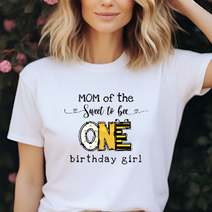 Mum of the sweet to bee one floral   T-Shirt
