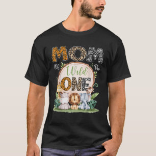 Mum Of The Wild One First Birthday Safari Woodland T-Shirt