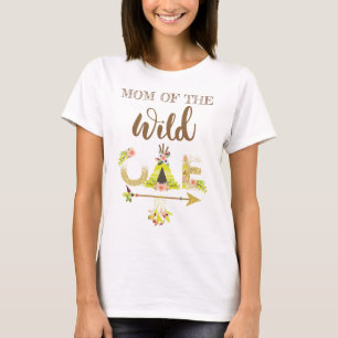 Mum of the Wild One Girl First Birthday T-Shirt
