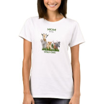 Mum of the Wild One Jungle Theme T-Shirt