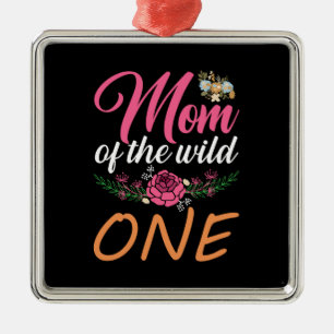 Mum Of The Wild One Metal Tree Decoration