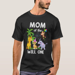 Mum Of The Wild One Zoo Birthday Safari Jungle Ani T-Shirt