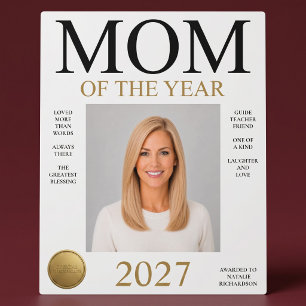 Mum Of The Year Photo Plaque