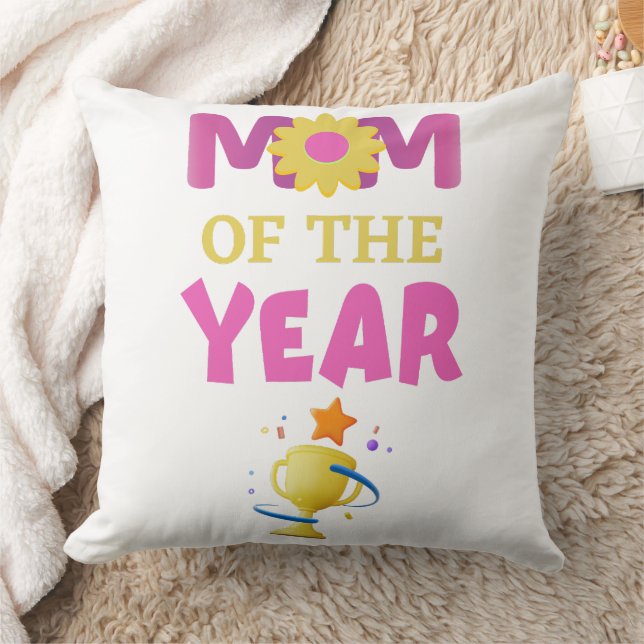 Mum of the year pillow (Blanket)