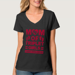 Mum Of Triplet Girls Classic Overachiever Triplet  T-Shirt