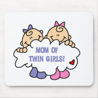 Mum of Twin Girls Mouse Pad