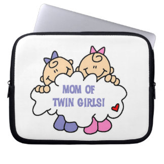 Mum of Twin Girls T-shirts and Gifts Laptop Sleeve
