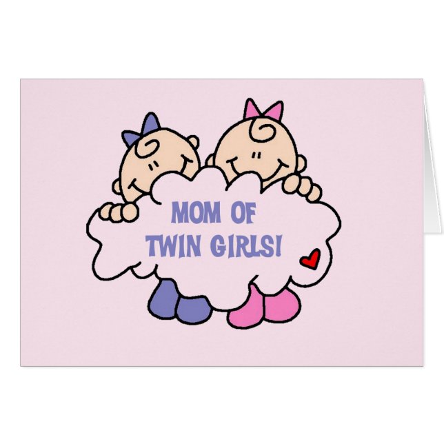 Mum of Twin Girls Tshirts and Gifts (Front Horizontal)