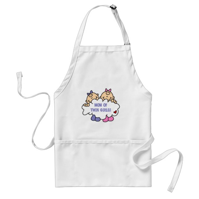 Mum of Twin Girls Tshirts and Gifts Standard Apron (Front)