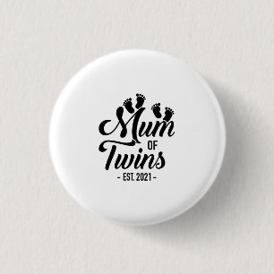Mum Of Twins 2021 3 Cm Round Badge
