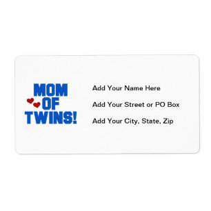 Mum of Twins Blue Text Gifts