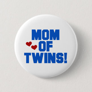 Mum of Twins-Blue Text Tshirts and Gifts 6 Cm Round Badge