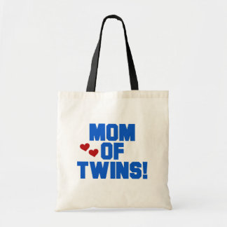 Mum of Twins-Blue Text Tshirts and Gifts Tote Bag