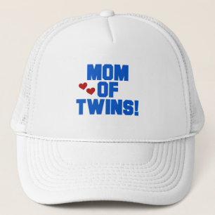 Mum of Twins-Blue Text Tshirts and Gifts Trucker Hat