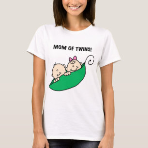 Mum of Twins-Peas in a Pod Tshirts and Gifts