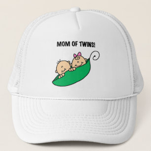 Mum of Twins-Peas in a Pod Tshirts and Gifts Trucker Hat