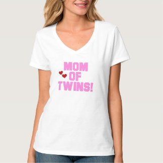 Mum of Twins-Pink Text Tshirts and Gifts