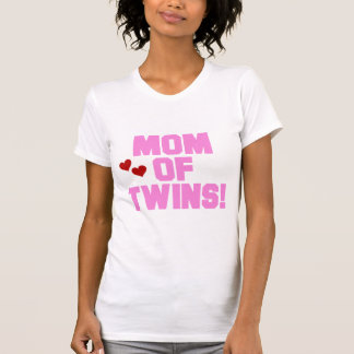 Mum of Twins-Pink Text Tshirts and Gifts