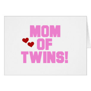 Mum of Twins-Pink Text Tshirts and Gifts