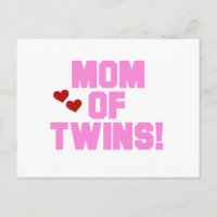Mum of Twins-Pink Text Tshirts and Gifts