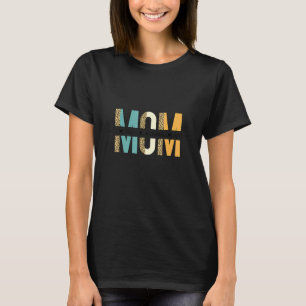 Mum Of Two Awesome Girls Half Leopard Women T-Shirt