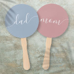 Mum Or Dad Baby Shower Game Hand Fan<br><div class="desc">A fun game for your baby shower. Ask questions about the mum and dad,  and get your guests to show who they think fits the answer. Designed by Thisisnotme©</div>