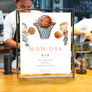 Mum-osa Our Little Champ Basketball Baby Shower Poster