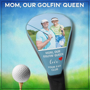 Mum Our Golfin' Queen Custom Photo Personalised Golf Head Cover