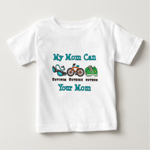 Mum Outswim Outbike Outrun Triathlon Infant Tee