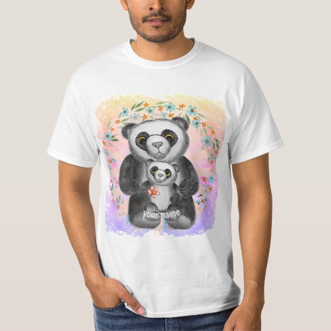 Mum Panda Bear Love T-Shirt (Front)