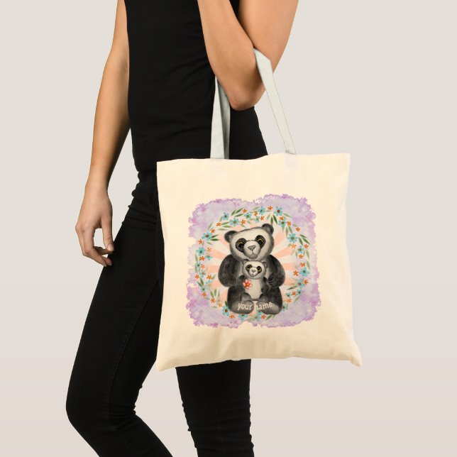 Mum Panda Bear Love  Tote Bag (Front (Product))