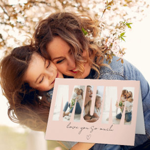 MUM Photo Collage Card – Custom Message