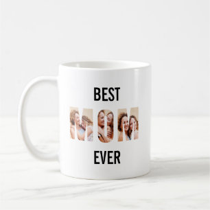 Mum Photo Collage Cutout Mother's Day Birthday Coffee Mug