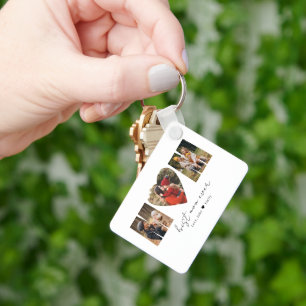 Mum Photo Collage Heart Photo Mother's Day Keychai Key Ring