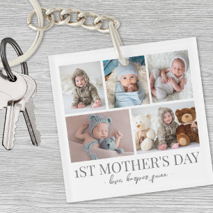 Mum Photo Collage Key Ring