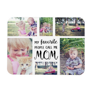Mum Photo Collage My Favourite People Call Me Mum Magnet