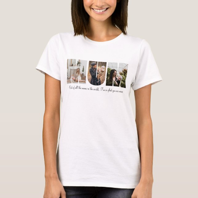 Mum Photo Collage T-Shirt (Front)