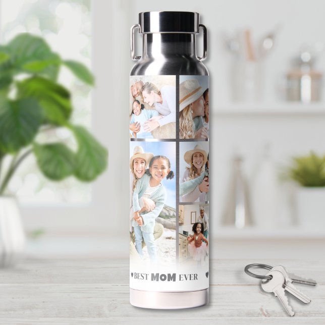 Mum Photo Collage Water Bottle (Mom Photo Collage Water Bottle)