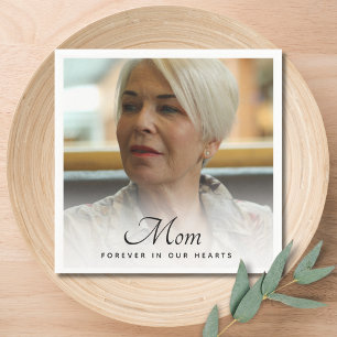 Mum Photo Memorial Tribute Napkin