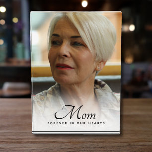 Mum Photo Personalised Memorial Tribute Funeral Block
