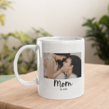 Mum Photo White Mothers Day Gift