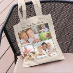Mum Photos Personalised Tote Bag<br><div class="desc">Mum will love this custom photo collage tote bag. Personalise with 6 photos of her children, family members, pets, etc., and customise the expression to "I Love You" or "We Love You, " and whether she is called "Mum, " "Mummy, " "Mum, " etc. You can also add the names...</div>