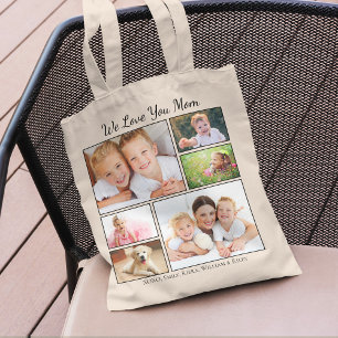 Mum Photos Personalised Tote Bag