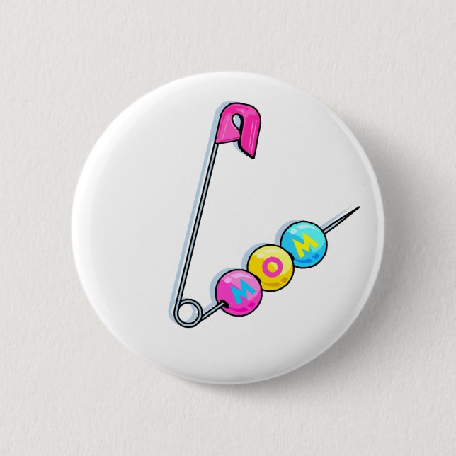 Mum (Pin) 6 Cm Round Badge (Front)