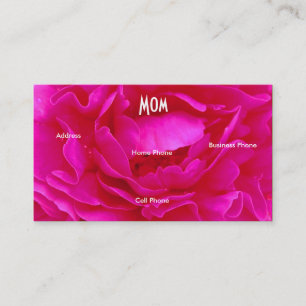 Mum Pink Blue Rose Profile Card