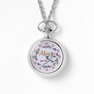 Mum Pink Rosebud Watch