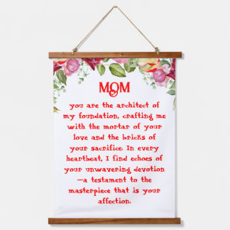 Mum Poem Hanging Tapestry