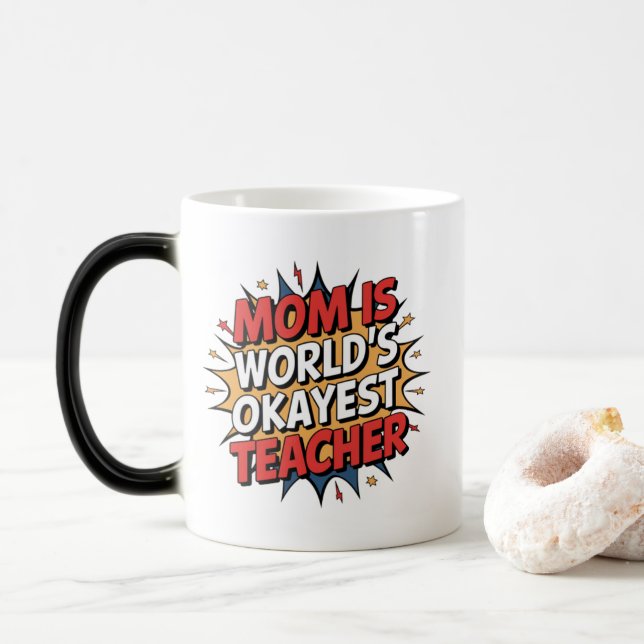 Mum Power Magic Mug (With Donut)