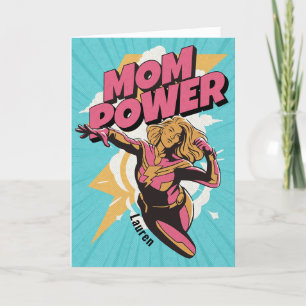 Mum Power Personalised Mother's Day Card