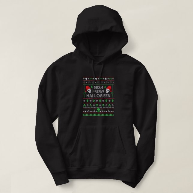 Mum Prefer Halloween Ugly Christmas Sweater For Mo (Design Front)